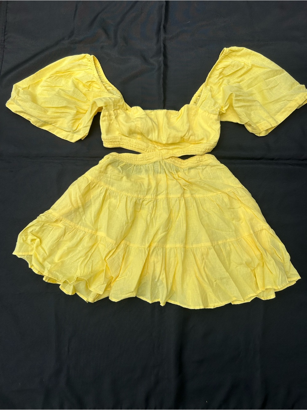 Free People Yellow  Mini Dress